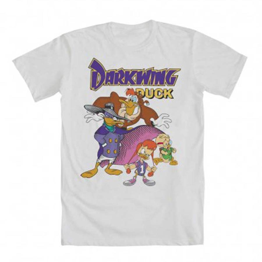 Darkwing Duck Gang White T-Shirt Large