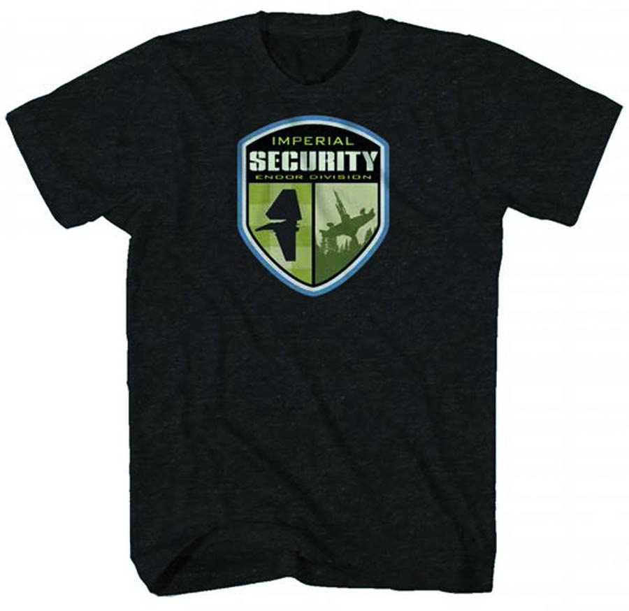 Star Wars Imperial Security Previews Exclusive Black Heather T-Shirt Large
