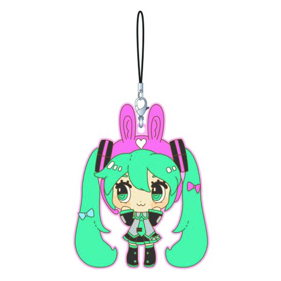 Hatsune Miku Rubber Straps - Peach