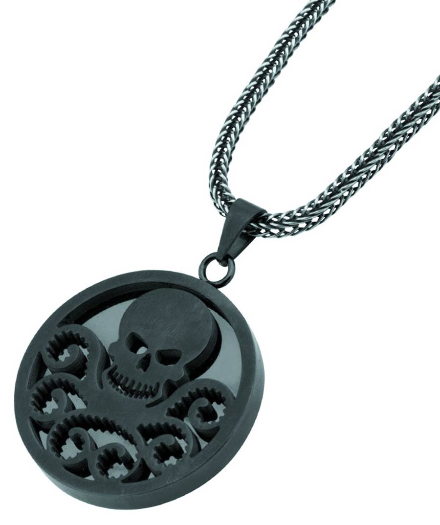 Hydra Logo Pendant Necklace With 24-Inch Chain