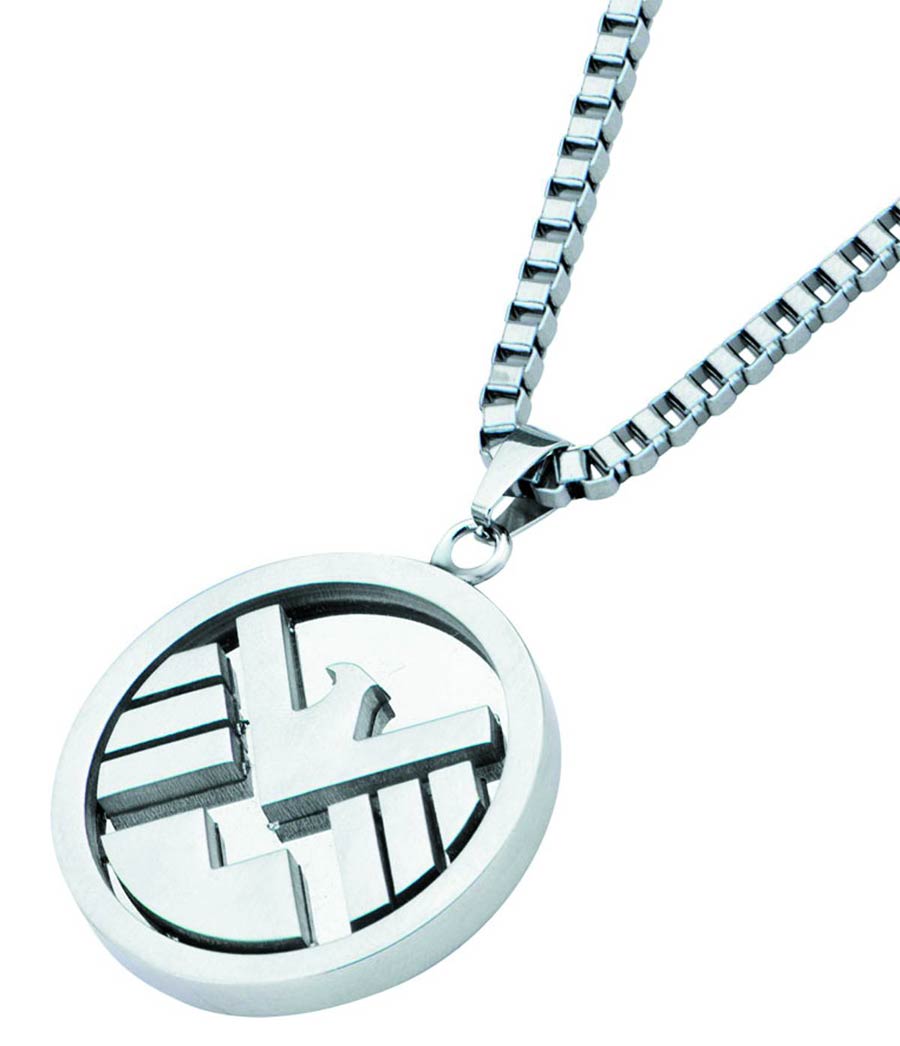 S.H.I.E.L.D. Logo Pendant Necklace With 24-Inch Chain