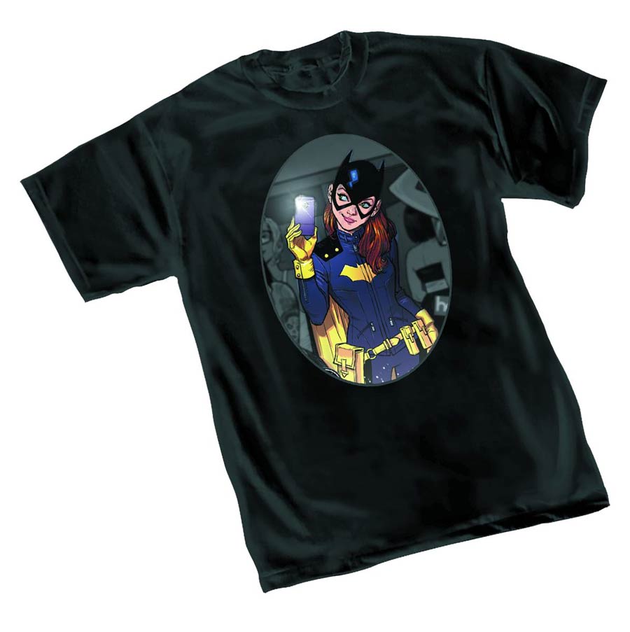 Batgirl Selfie Womens T-Shirt Large