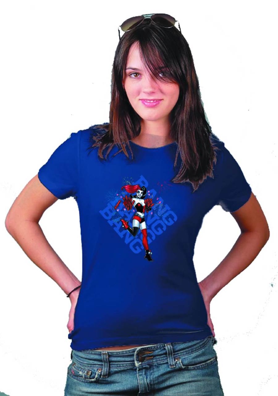 Harley Quinn Bang By Amanda Conner Womens T-Shirt Large