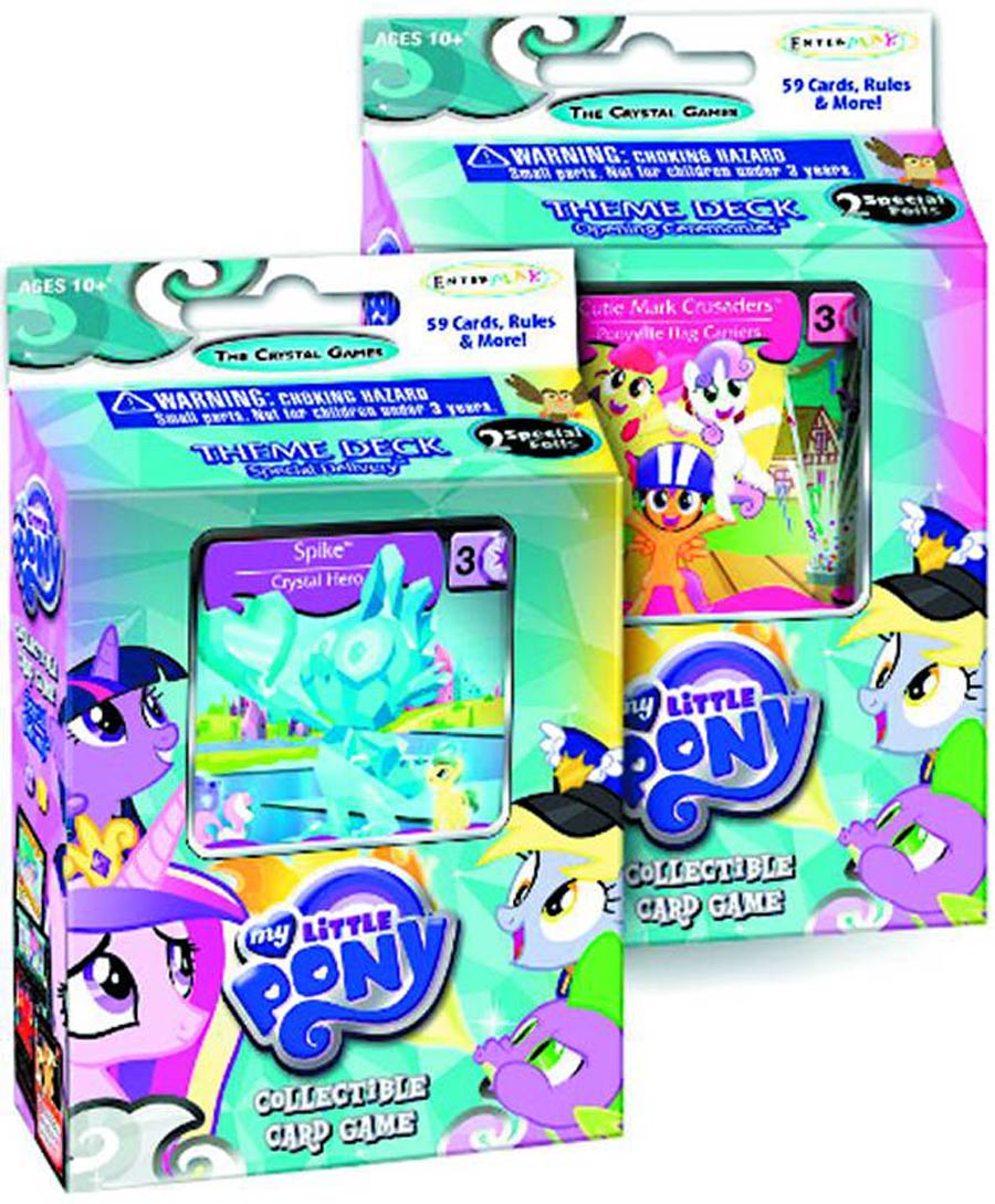 My Little Pony Crystal Games Theme Deck Display