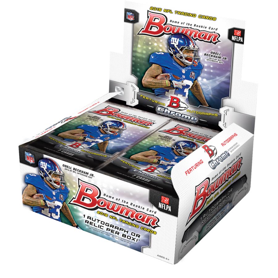 Bowman 2015 Football Trading Cards Box