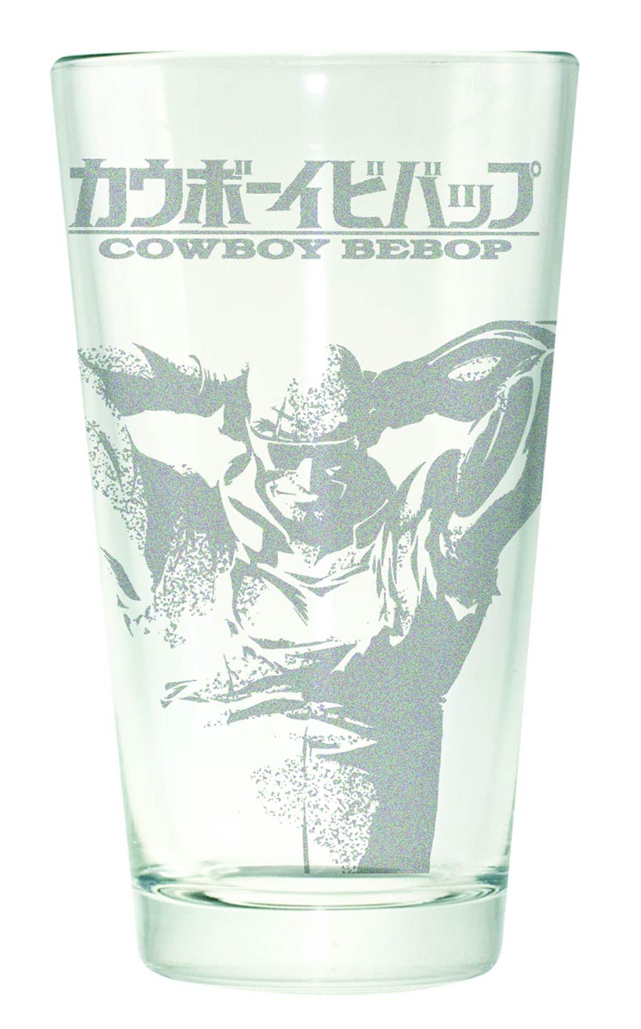 Cowboy Bebop Etched Pint Glass - Jet Black