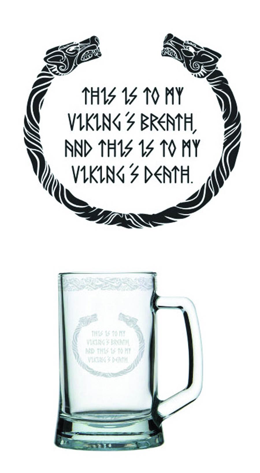 Vikings This Is My Viking Breath Glass Tankard