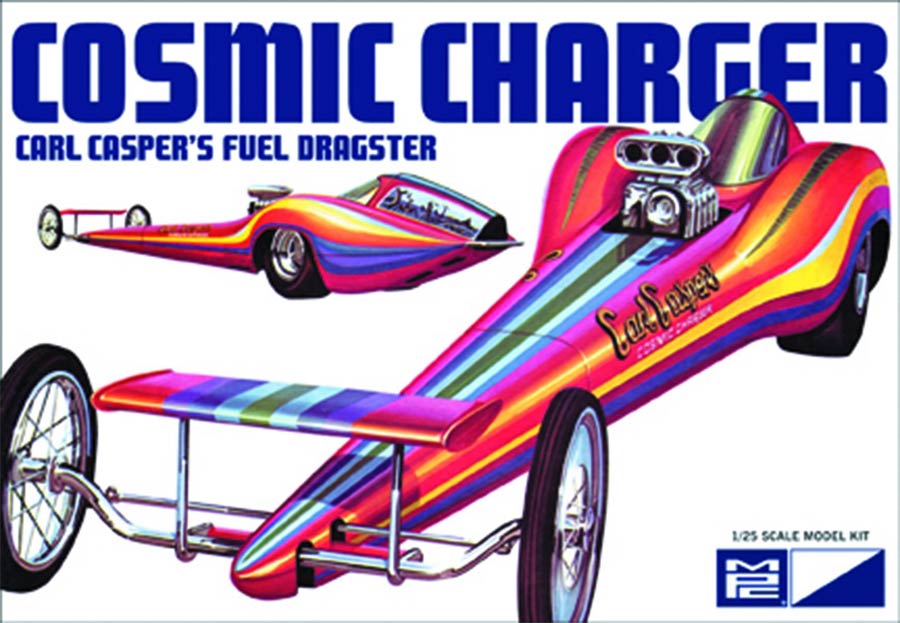 Cosmic Charger Carl Caspers Fuel Dragster 1/25 Scale Model Kit
