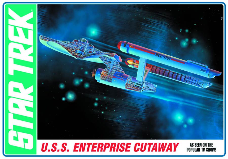Star Trek The Original Series Enterprise NCC-1701 Cutaway 1/537 Scale Model Kit