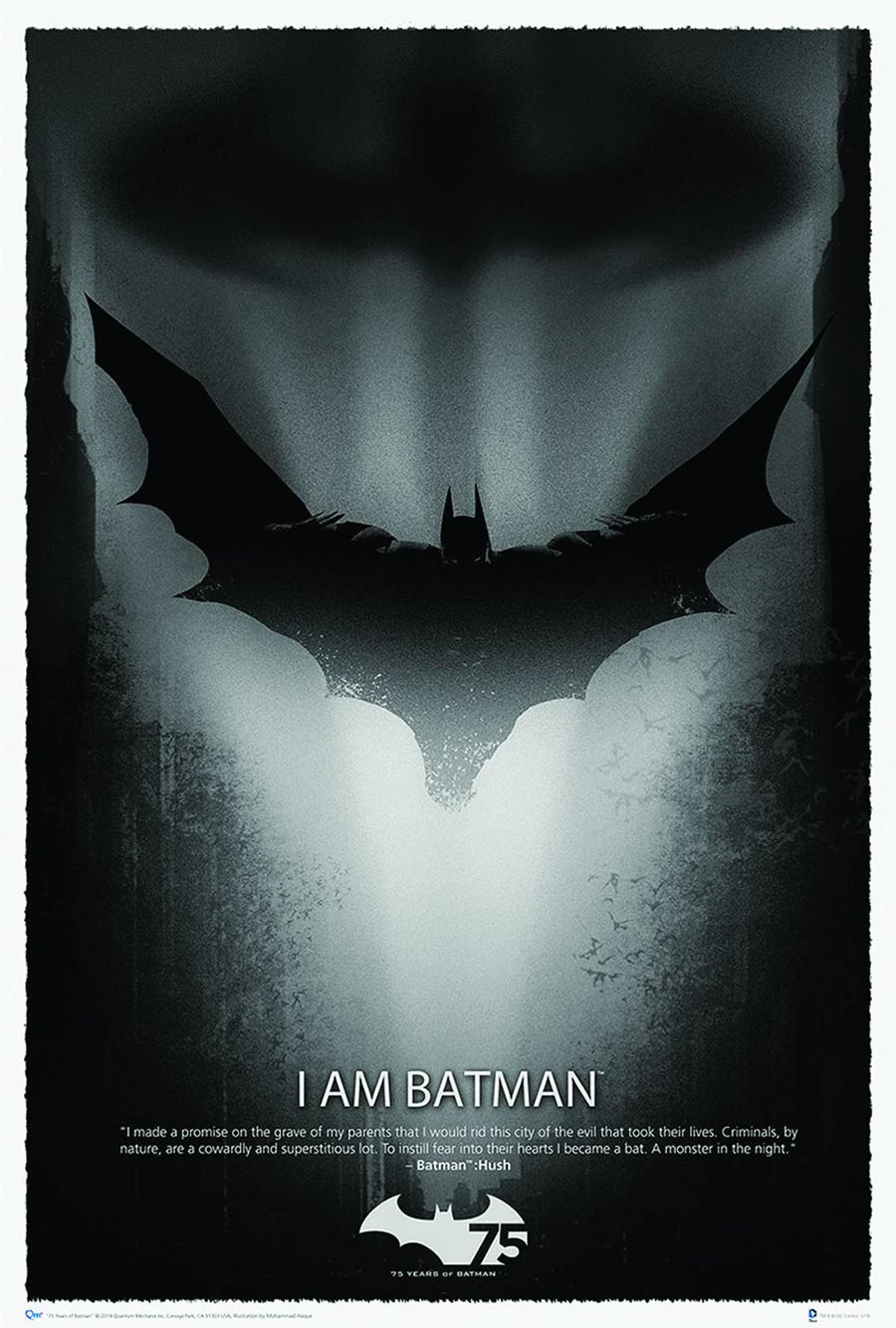 DC Comics Batman 75th Anniversary Art Print