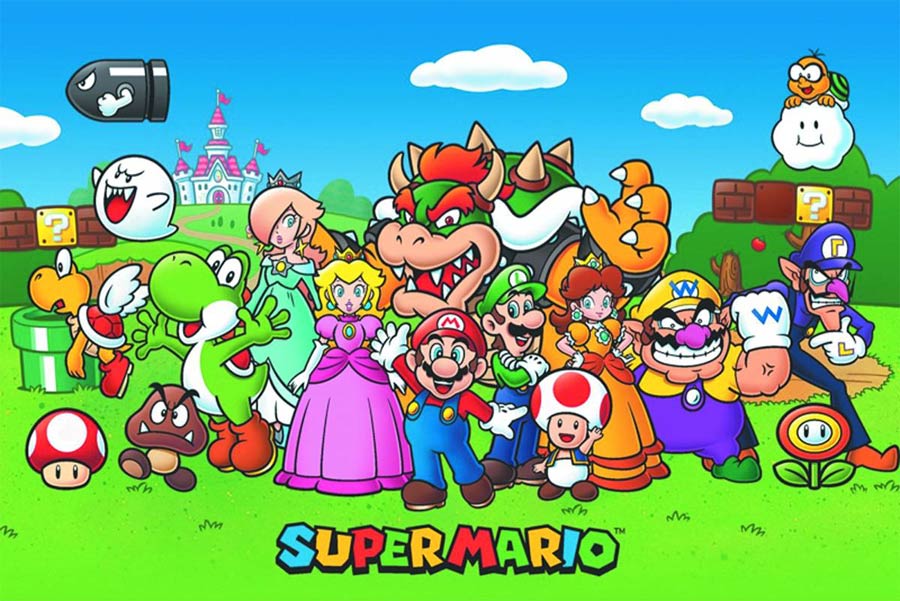 Super Mario Bros 24x36 Poster - Super Mario Animated