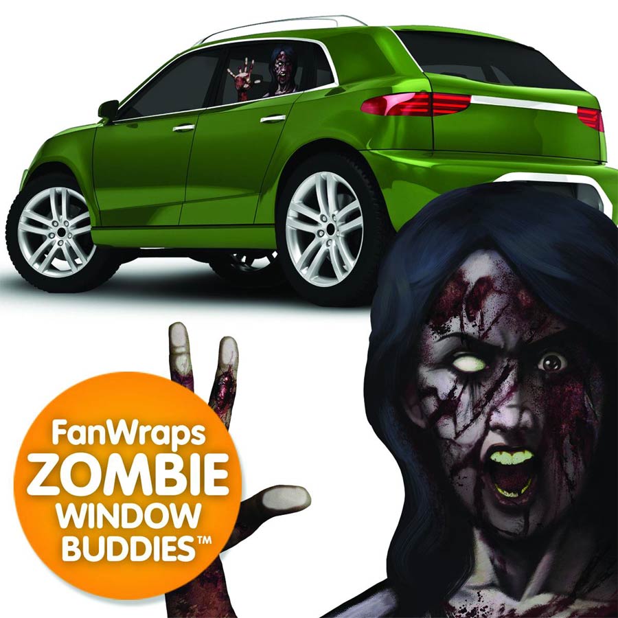 Zombie Window Buddies Decal Set - Sick Susie
