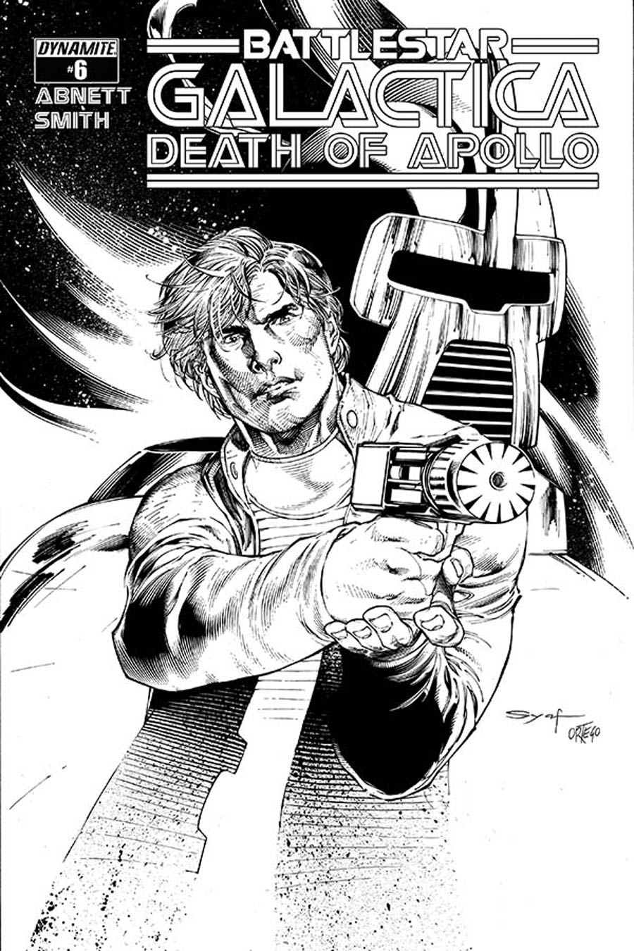 Battlestar Galactica Death Of Apollo #6 Cover F Incentive Ardian Syaf Black & White Cover