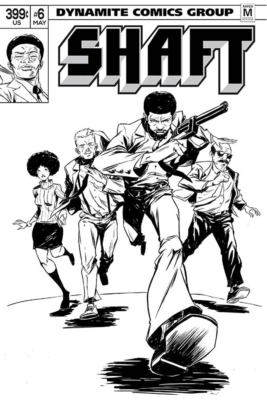 Shaft #6 Cover E Incentive Sanford Greene Black & White Cover