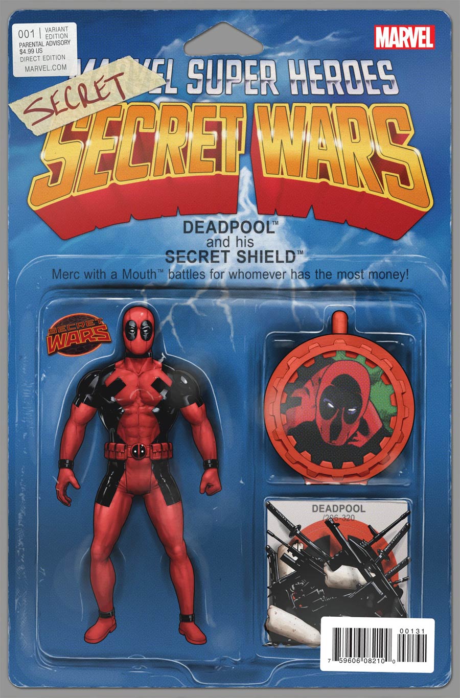 Deadpools Secret Secret Wars #1 Cover D Variant John Tyler Christopher Action Figure Cover (Secret Wars Warzones Tie-In)