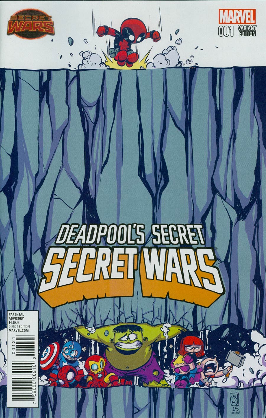 Deadpools Secret Secret Wars #1 Cover B Variant Skottie Young Baby Cover (Secret Wars Warzones Tie-In)