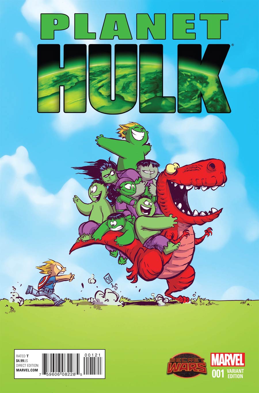 Planet Hulk #1 Cover B Variant Skottie Young Baby Cover (Secret Wars Warzones Tie-In)