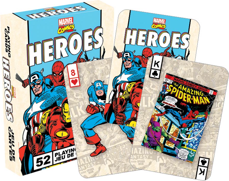 Marvel Comics Playing Cards - Heroes Retro