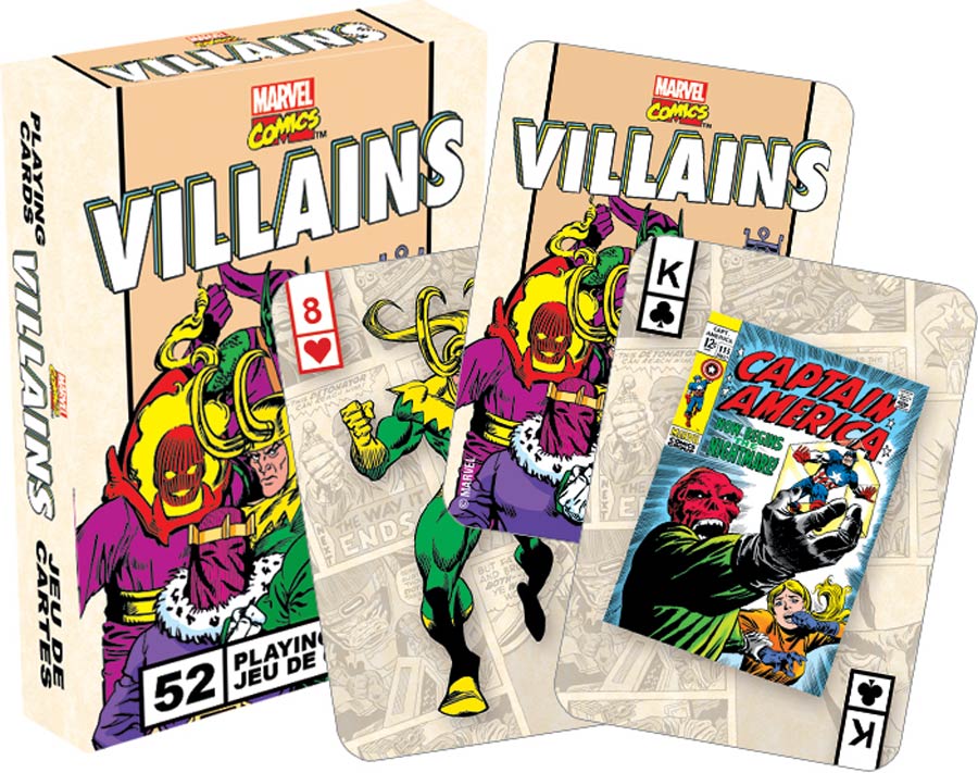 Marvel Comics Playing Cards - Villains Retro
