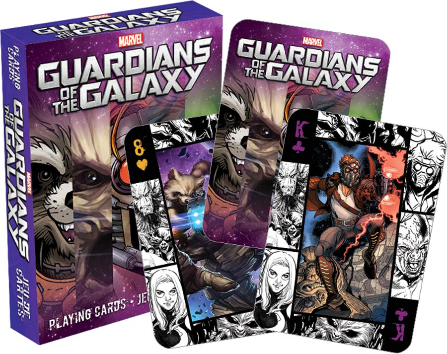 Marvel Comics Playing Cards - Guardians Of The Galaxy Comics