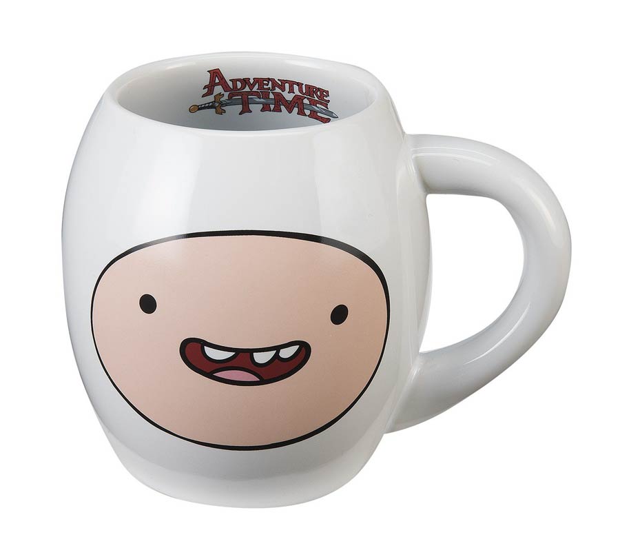 Adventure Time 18-Ounce Oval Ceramic Mug - Finn Face