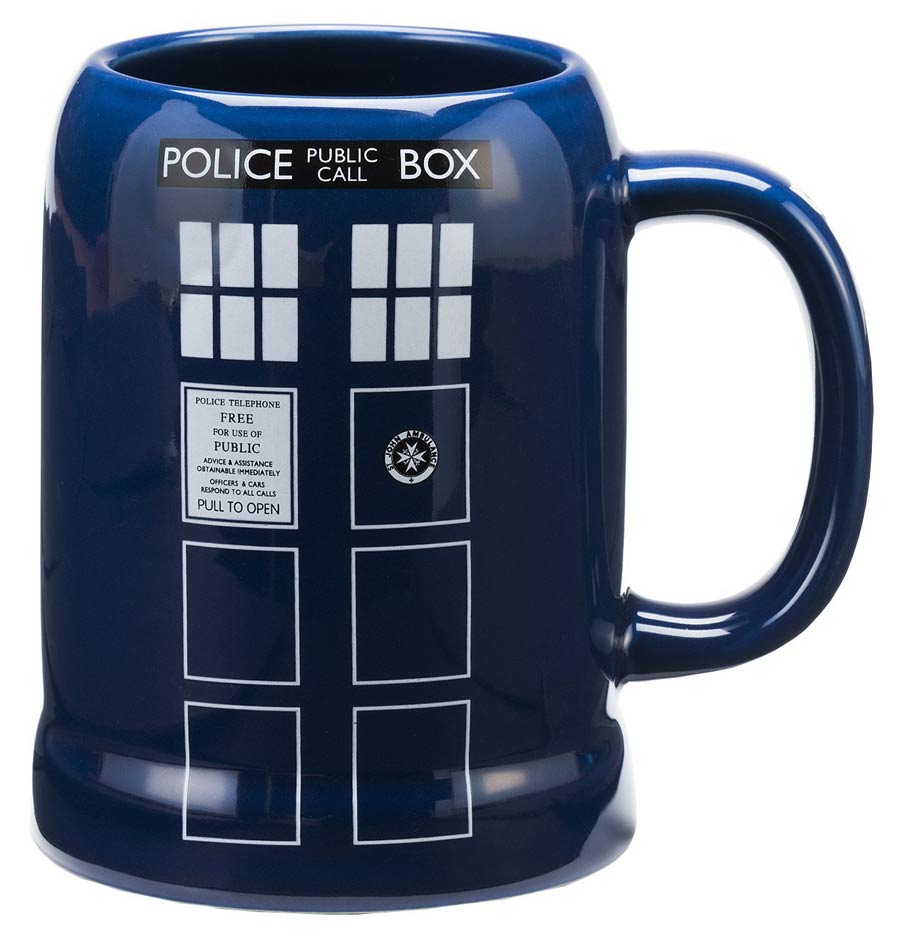 Doctor Who 20-Ounce Ceramic Stein - TARDIS