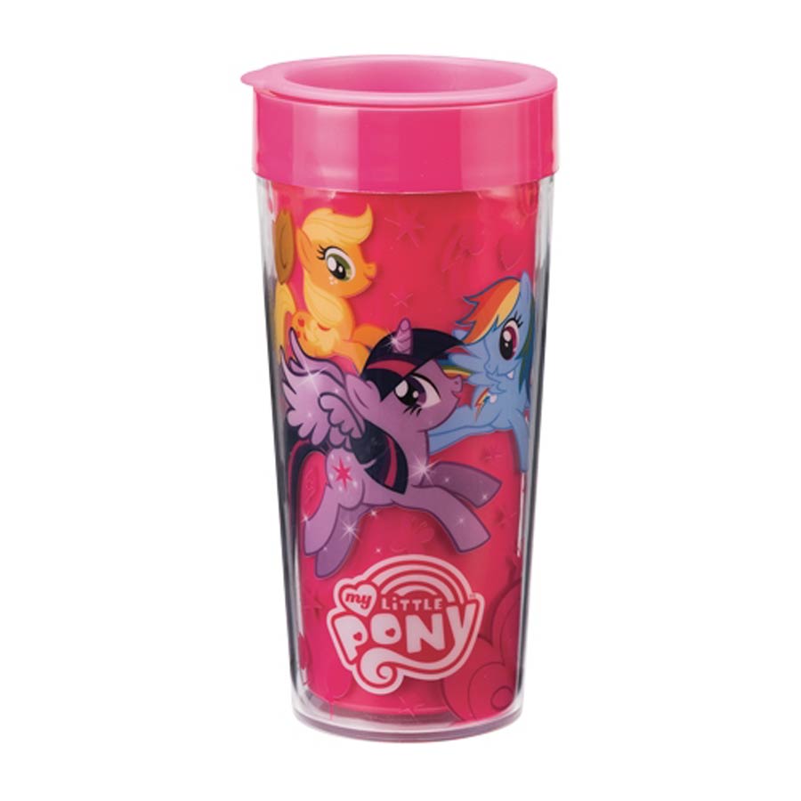 My Little Pony 16-Ounce Plastic Travel Mug - Magic Friends