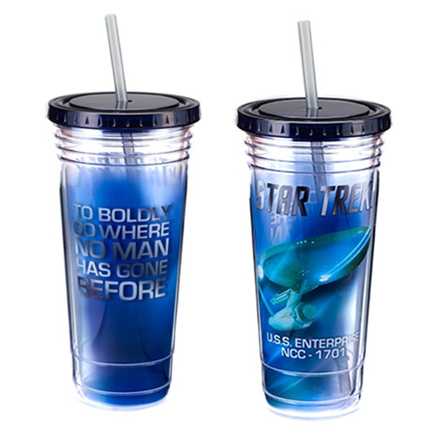 Star Trek 24-Ounce Acrylic Travel Cup - USS Enterprise