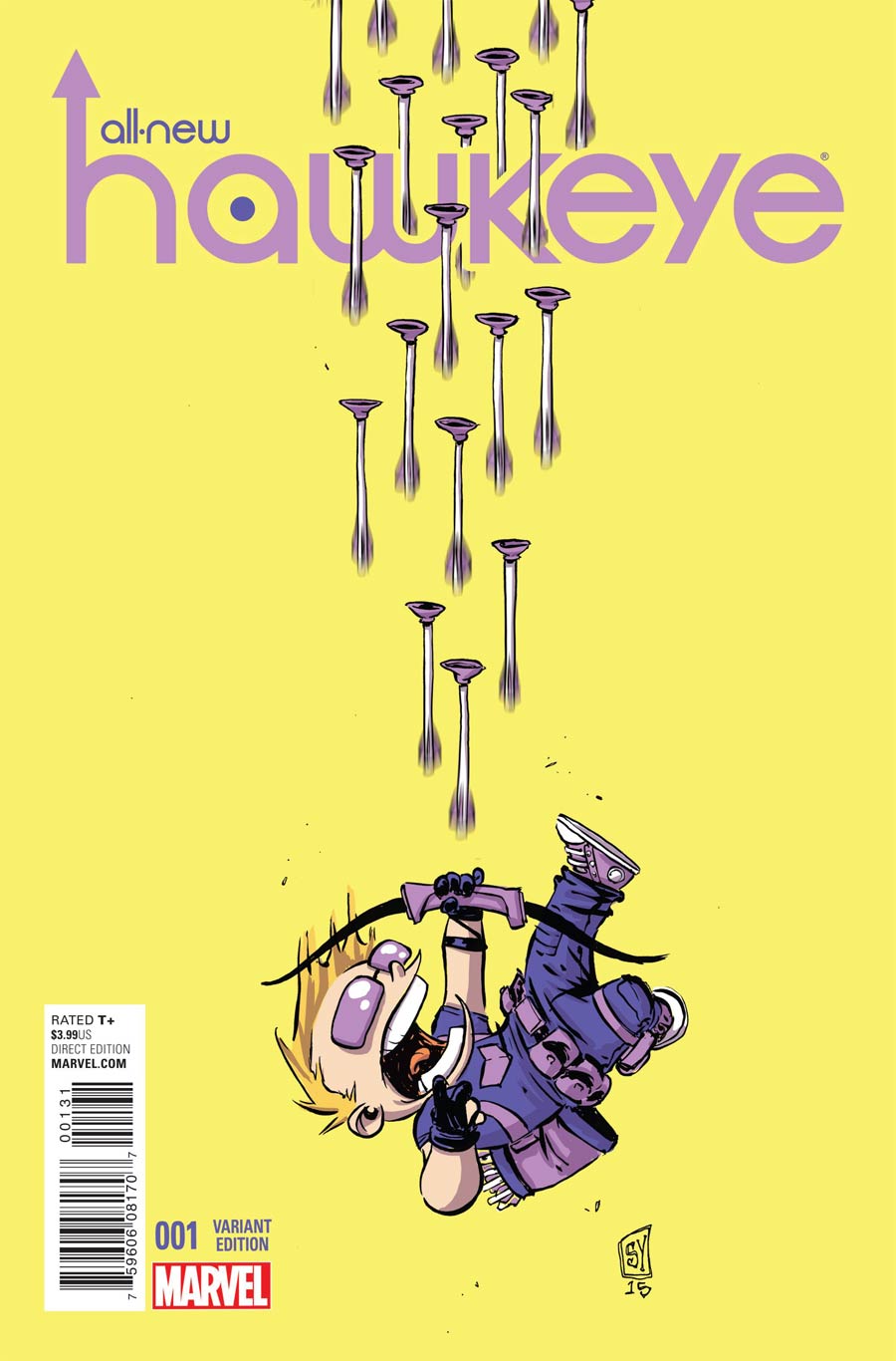 All-New Hawkeye #1 Cover B Variant Skottie Young Baby Cover