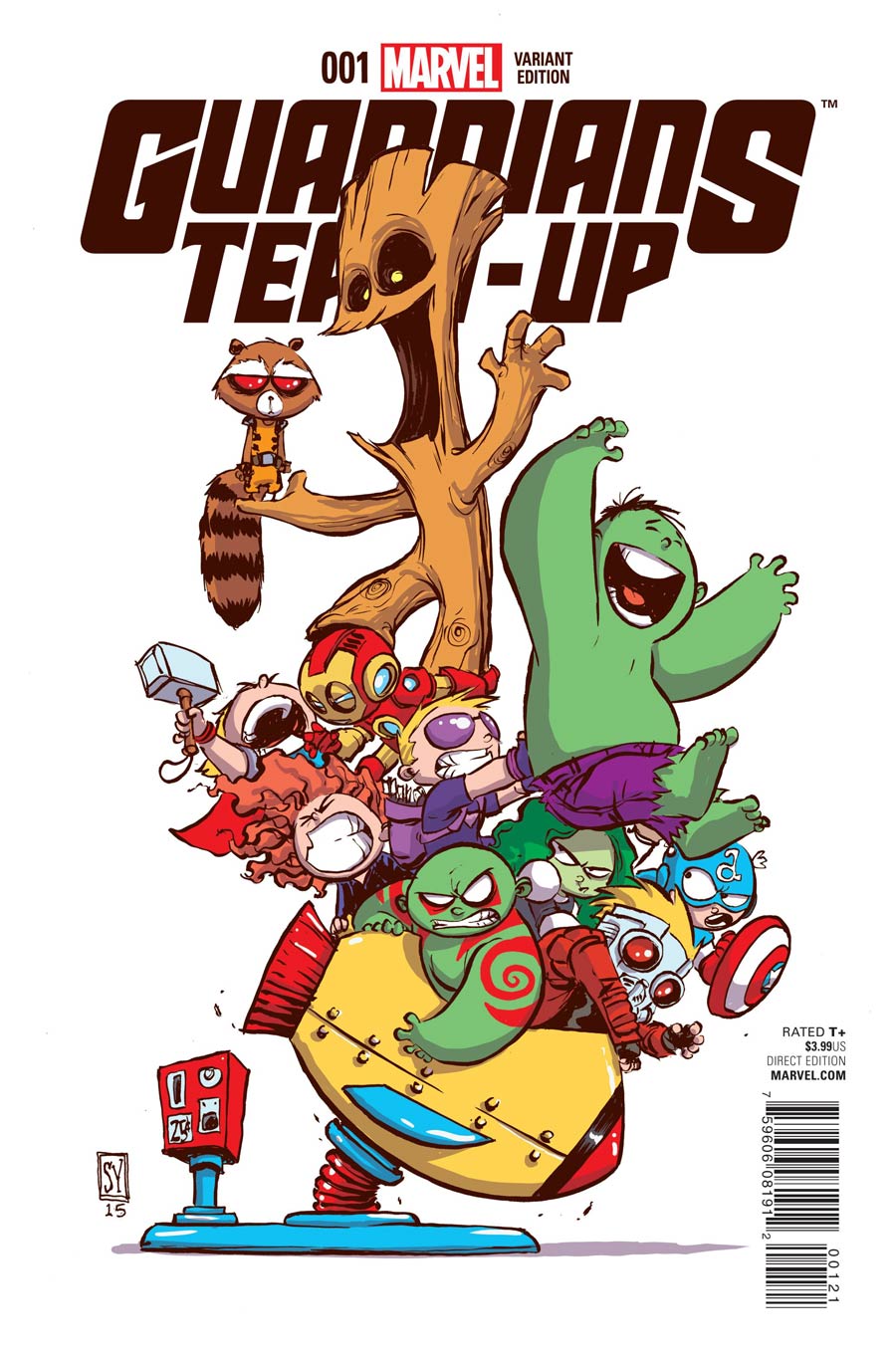Guardians Team-Up #1 Cover B Variant Skottie Young Baby Cover