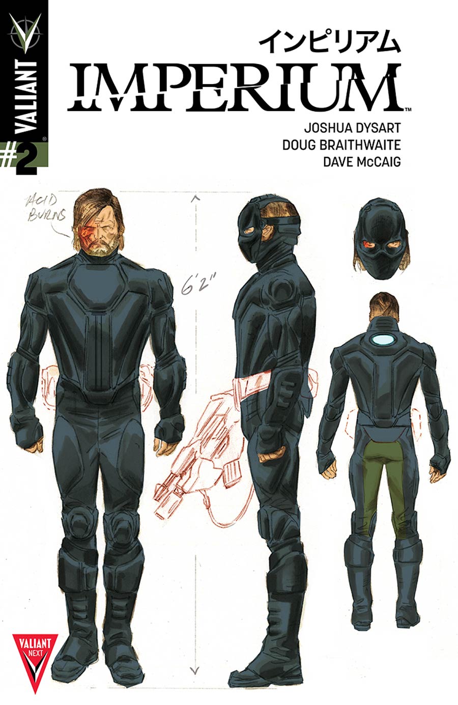 Imperium #2 Cover E Incentive Doug Braithwaite Character Design Variant Cover