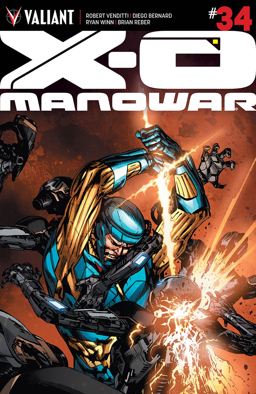 X-O Manowar Vol 3 #34 Cover E Incentive Butch Guice Variant Cover