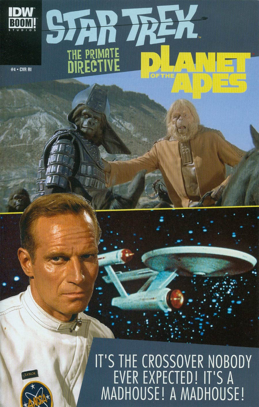 Star Trek Planet Of The Apes #4 Cover C Incentive Gold Key-Style Photo Variant Cover