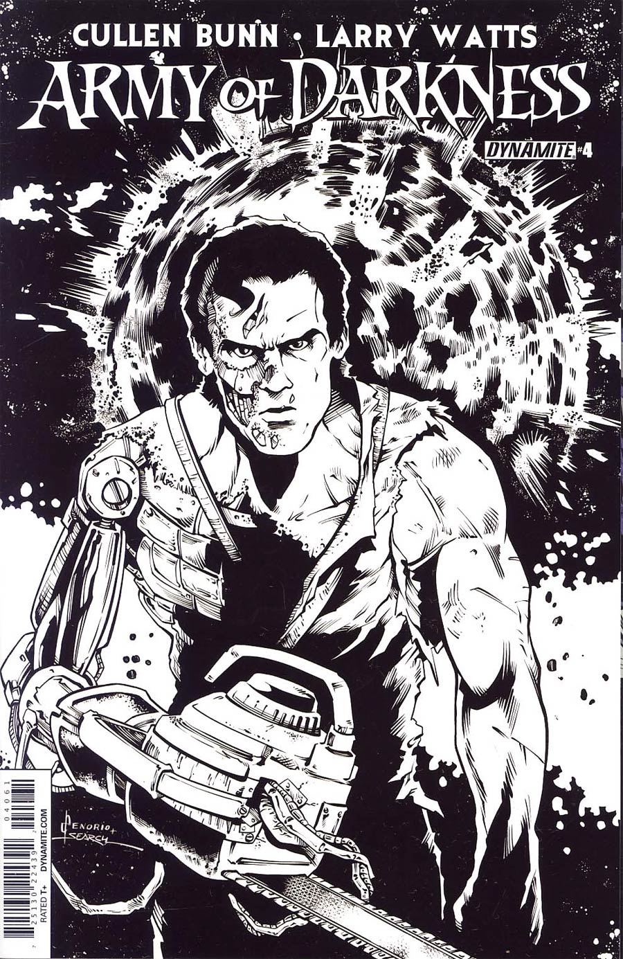 Army Of Darkness Vol 4 #4 Cover F Incentive Nacho Tenorio Black & White Cover