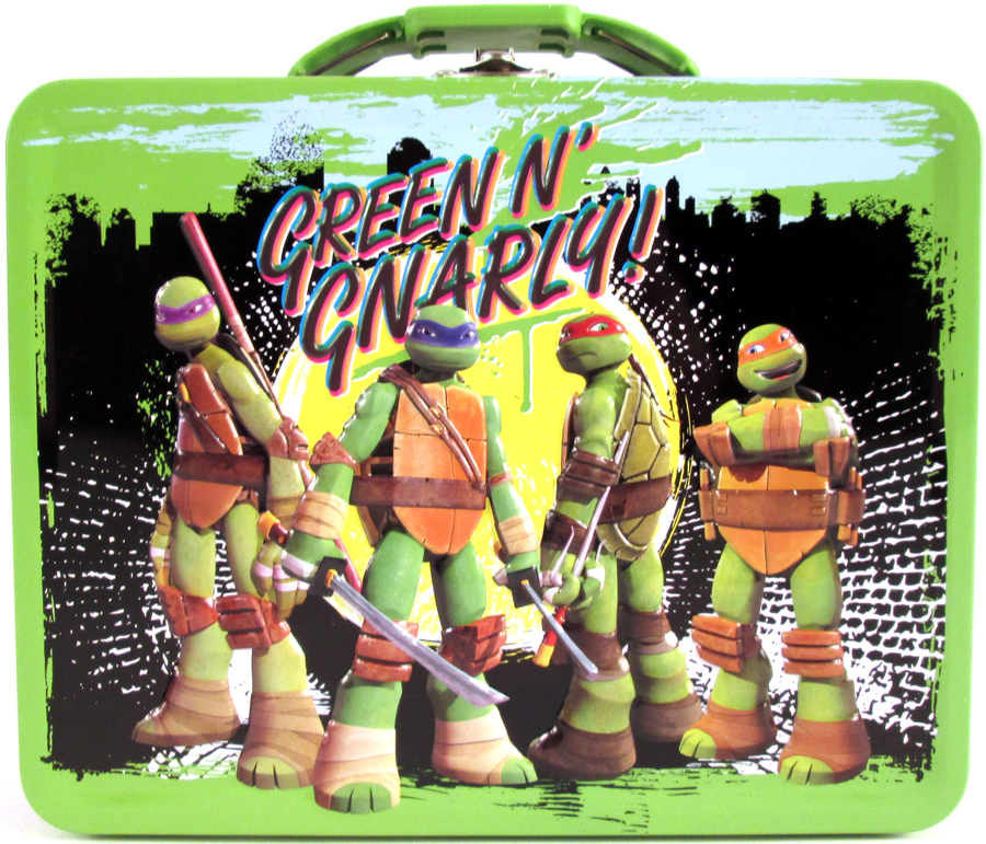 Teenage Mutant Ninja Turtles Embossed Large Lunch Box - Green N Gnarly