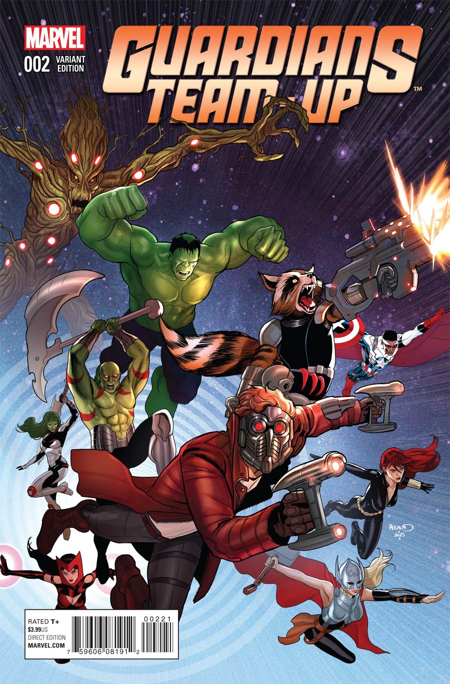 Guardians Team-Up #2 Cover B Incentive Paul Renaud Variant Cover