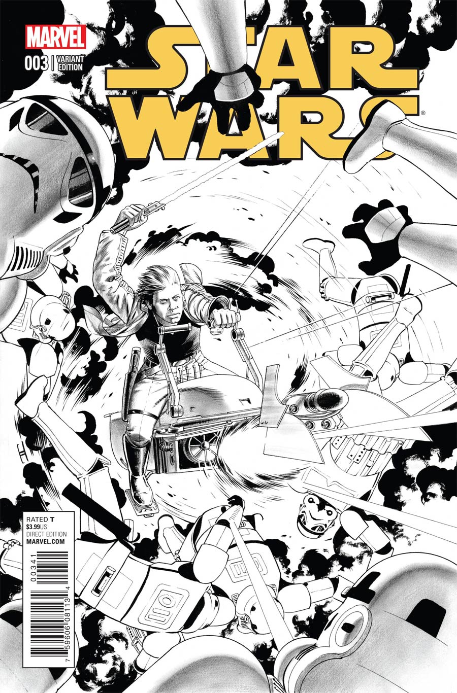 Star Wars Vol 4 #3 Cover D Incentive John Cassaday Sketch Cover