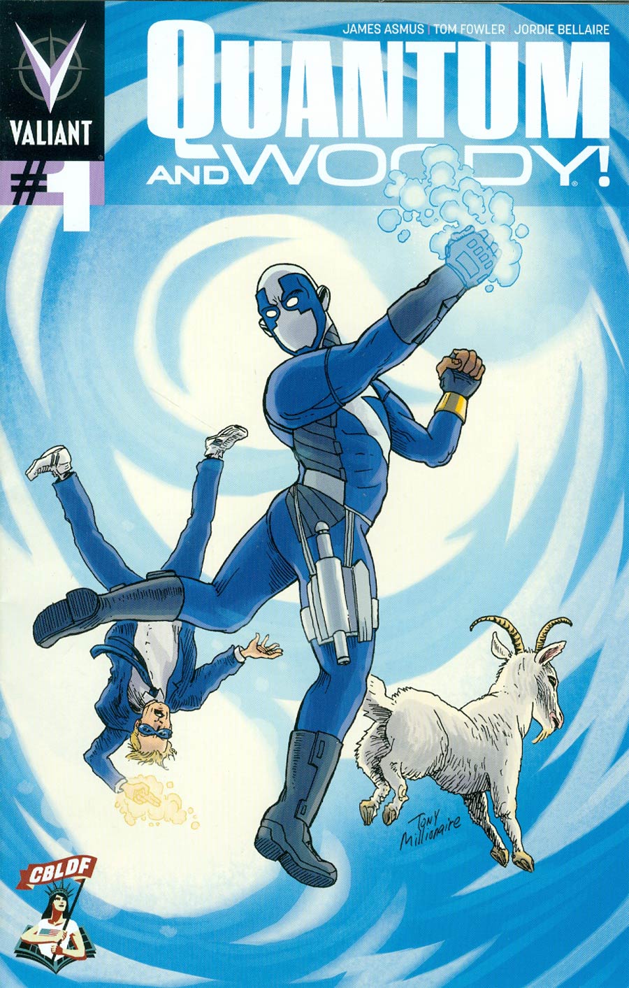 Quantum & Woody Vol 3 #1 Cover H CBLDF Exclusive Variant Cover