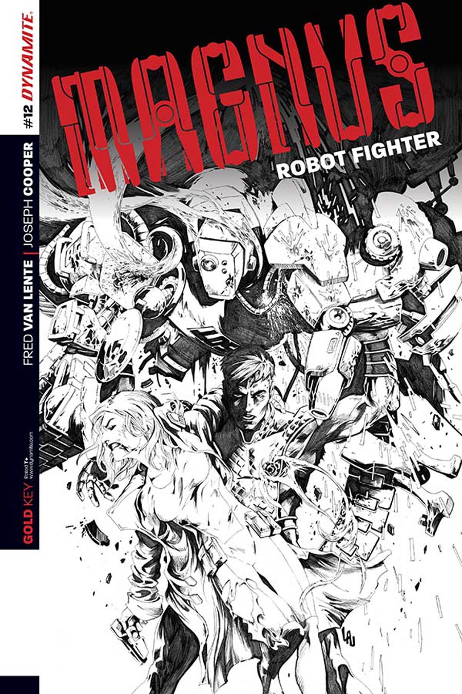 Magnus Robot Fighter Vol 4 #12 Cover C Incentive Jonathan Lau Black & White Cover