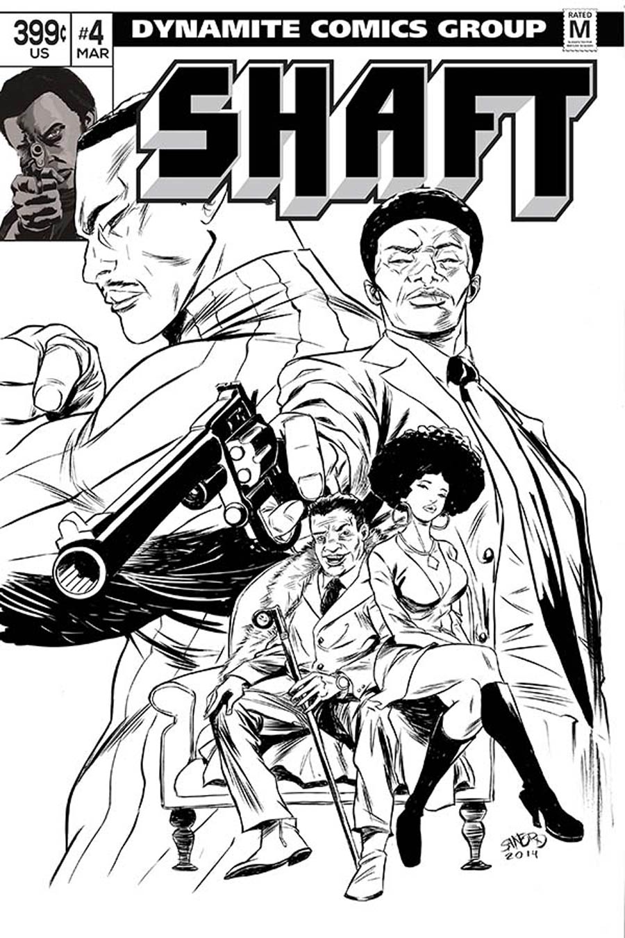 Shaft #4 Cover E Incentive Sanford Greene Black & White Cover