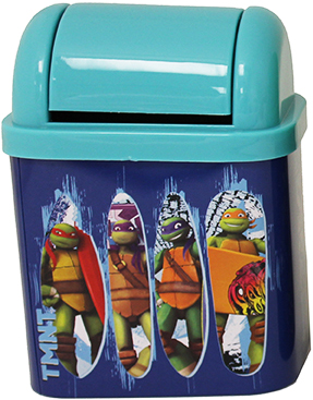 Teenage Mutant Ninja Turtles Flip Lid Desktop Tin - Surfin Blue