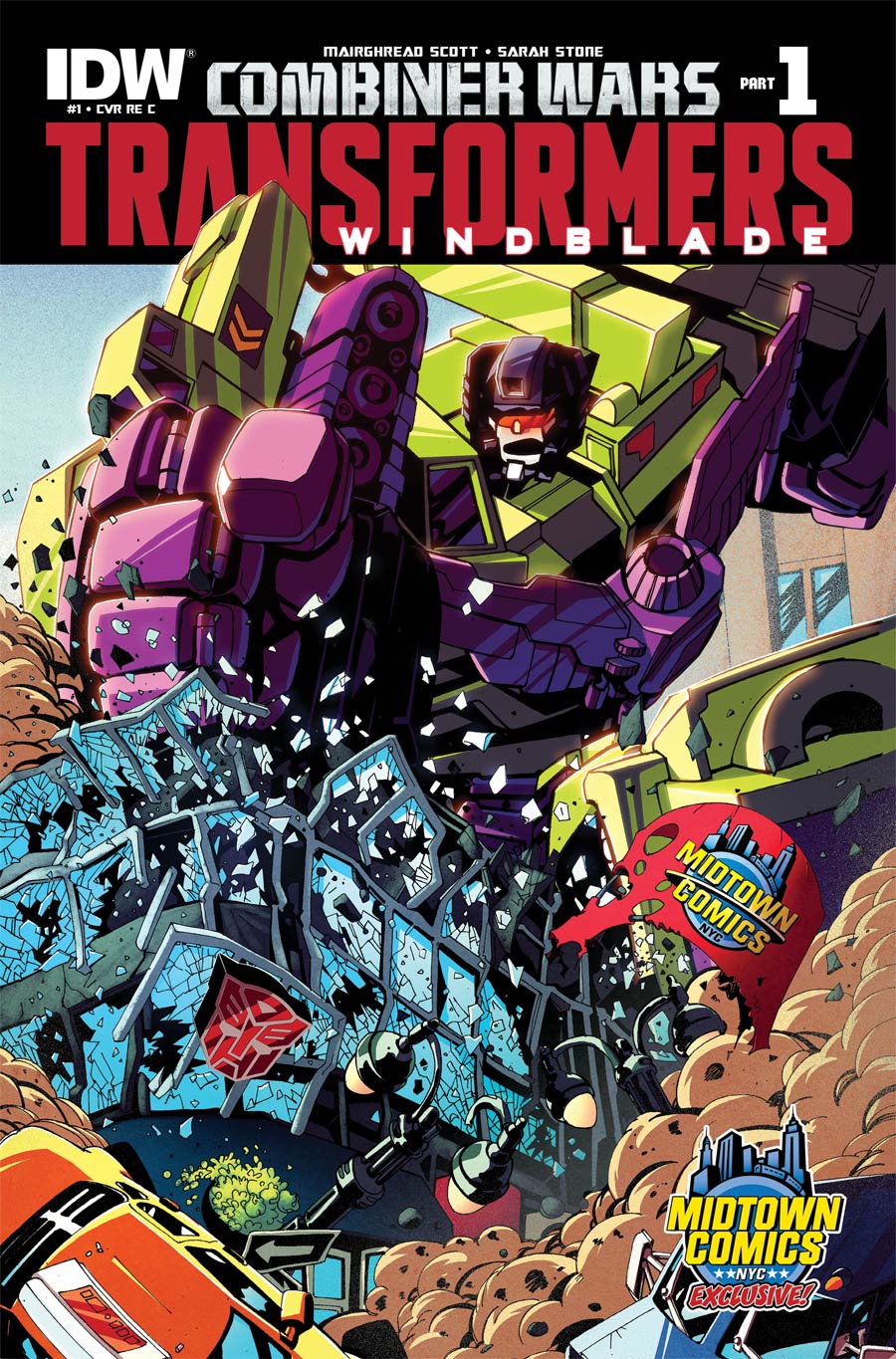 Transformers Windblade Combiner Wars #1 Cover C Midtown Exclusive Variant Cover (Combiner Wars Part 1)