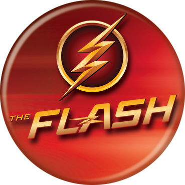 DC Comics 1.25-inch Button - Flash TV Logo And Name (84361)
