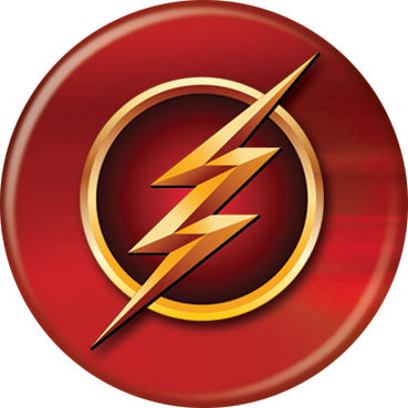 DC Comics 1.25-inch Button - Flash TV Lightning Logo (84362)