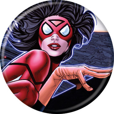 Marvel Comics 1.25-inch Button - Spider-Woman Face (84390)