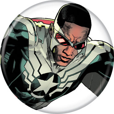 Marvel Comics 1.25-inch Button - All-New Captain America Close-Up  (84400)