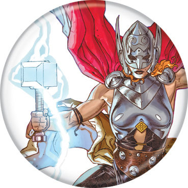 Marvel Comics 1.25-inch Button - Female Thor Lightning (84401)