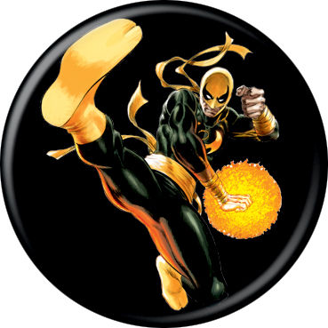 Marvel Comics 1.25-inch Button - Iron Fist On Black (84375)