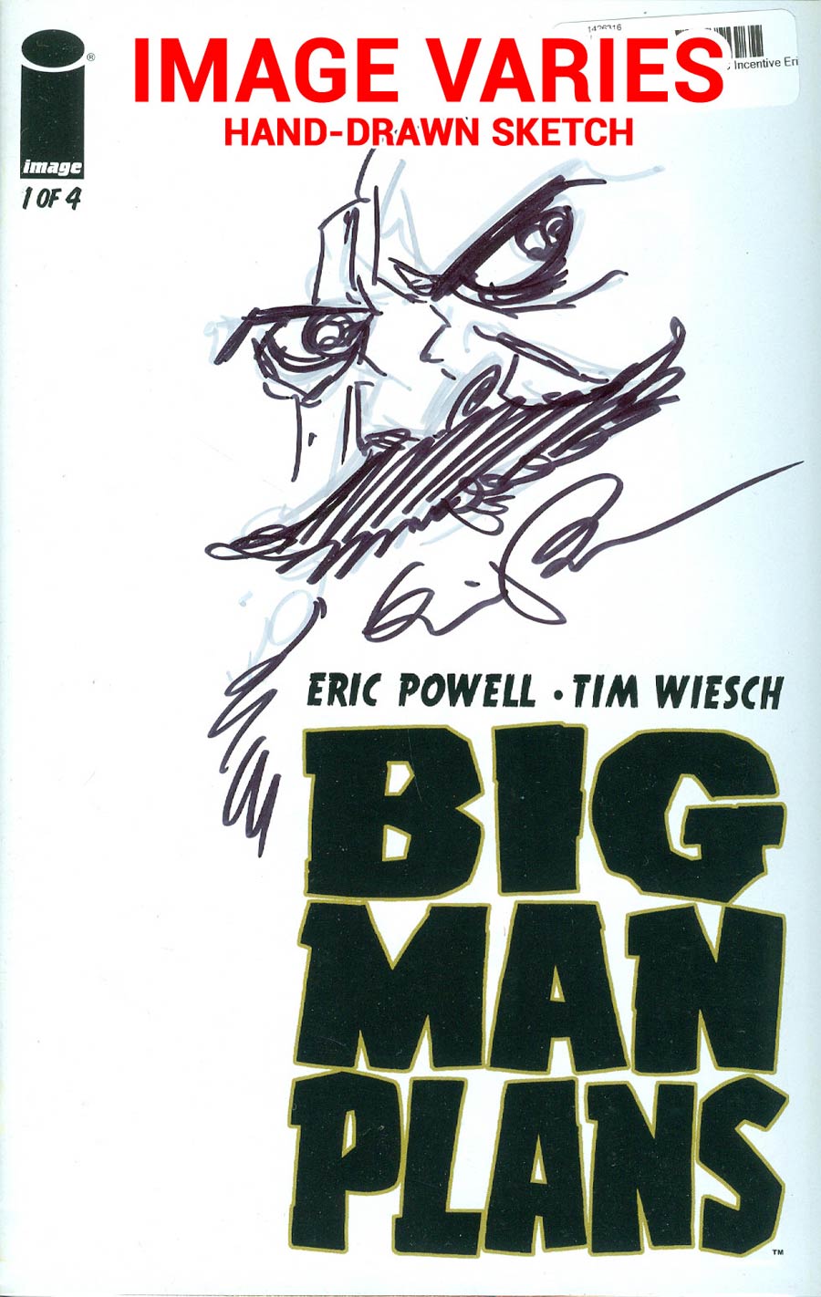 Big Man Plans #1 Cover C Incentive Eric Powell Sketch Cover