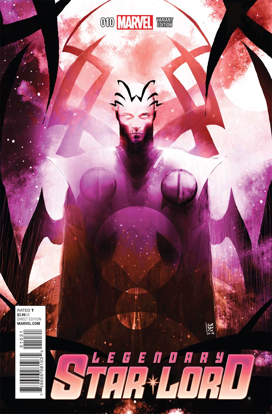 Legendary Star-Lord #10 Cover C Incentive Andrea Sorrentino Cosmically Enhanced Variant Cover (Black Vortex Part 9)